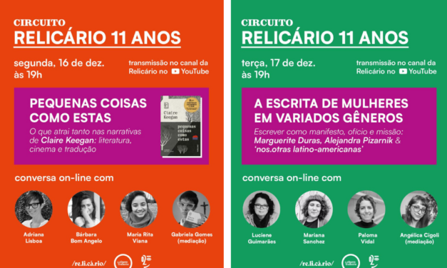 Evento: Circuito Relicário 11 anos “A ESCRITA DE MULHERES EM VARIADOS GÊNEROS”